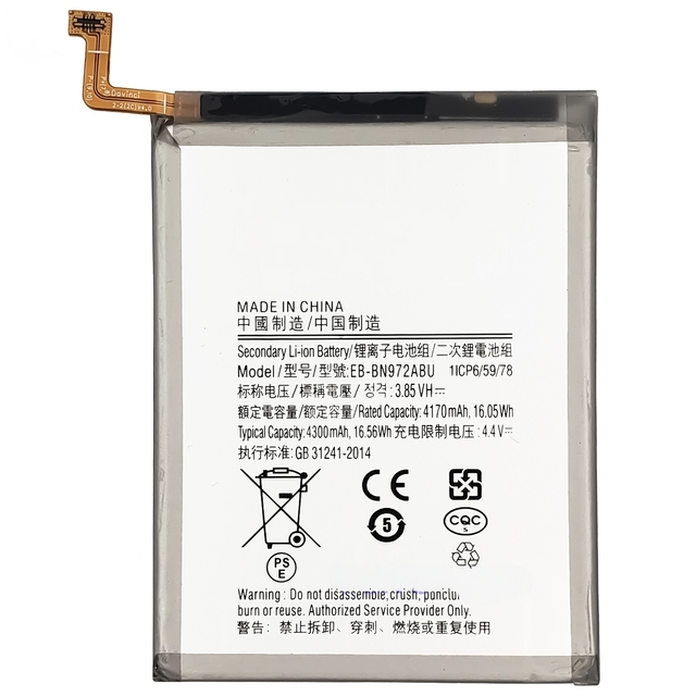 REAL CAP Replacement Battery EB-BN972ABU for Samsung Galaxy Note 10+ Note 10 Plus SM-N975F SM-N975DS Cell Phone Factory OEM