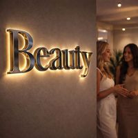 Enseigne personnalisée 3D LED non éclairée, lettres métalliques sur mesure pour studio privé, boutique, logo statique, décoration, enseigne commerciale