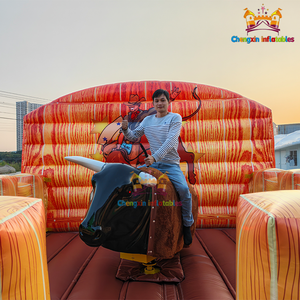 Juego inflable cuadrado <span class=keywords><strong>de</strong></span> <span class=keywords><strong>toros</strong></span> mecánicos, juego <span class=keywords><strong>de</strong></span> <span class=keywords><strong>toros</strong></span> mecánicos para carnavales, juego deportivo interactivo circular en venta. - Product Image 4