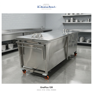 อ่างล้างมือเคลื่อนที่สำหรับผู้ป่วย โรงพยาบาล คลาส II ทำจากสแตนเลส - Product Image 1