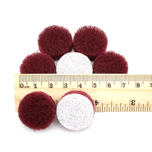 Tampons de nettoyage en nylon à boucles et crochets ronds de 1 pouce (25 mm), mini tampons abrasifs industriels <span class=keywords><strong>pour</strong></span> l'élimination de la peinture, de la rouille et le débavurage - Product Image 2