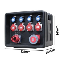 Distributeur d'alimentation triphasé Boîtier de distribution d'alimentation de sortie étanche Boîtier de distribution d'alimentation pour écran audio d'éclairage