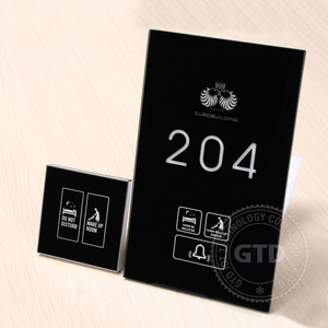 <span class=keywords><strong>Plaque</strong></span> de porte et numéro de <span class=keywords><strong>maison</strong></span> de luxe, panneau tactile, rétroéclairage LED - Product Image 1