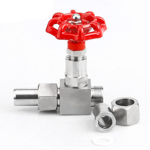 Vanne à aiguille en acier inoxydable J23W-160P DN15 304SS, haute pression, raccordement industriel fileté - Product Image 2