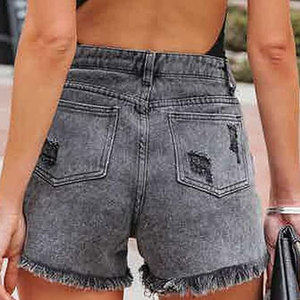 Premium Women's Casual Shorts Eco-Friendly Waterproof Canvas Button Customized Decoration Breathable Stylish - Product Image 2