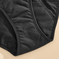 Culotte d'époque étanche à 5 couches pour femmes avec bouton à boucle détachable
