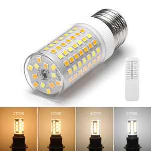 2025 mới nhất E27 Dimmable 7W dẫn bóng 2835smd Ngô Ánh sáng nóng bán gốm + PC AC230V 650lm điều khiển từ xa bốn màu thông minh - Product Image 4