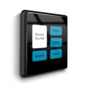 Tuya Zigbee Touch 1 2 3 4 Gang Glass Panel Wall Switch Remote Control Light Switch