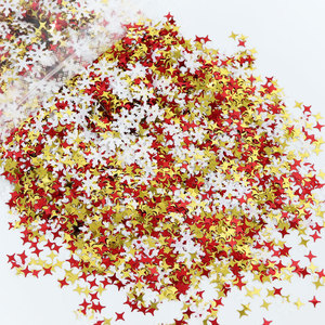 INTODIY 10g Conjunto De Combinação De Natal Lantejoulas De Natal Grosso Lantejoulas De Neve Estrelas Da Árvore De Natal Mixed Glitter Patches - Product Image 5