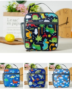 Sac à déjeuner pour enfants en polyester avec <span class=keywords><strong>doublure</strong></span> <span class=keywords><strong>thermique</strong></span> pour garder les aliments au frais, offre promotionnelle - Product Image 3