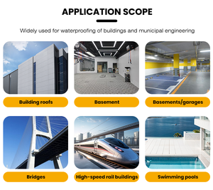 <span class=keywords><strong>Membrane</strong></span> d'étanchéité en bitume modifié SBS auto-adhésive de 3,0 mm et 4,0 mm pour les fondations souterraines et les projets de toiture non exposée - Product Image 4