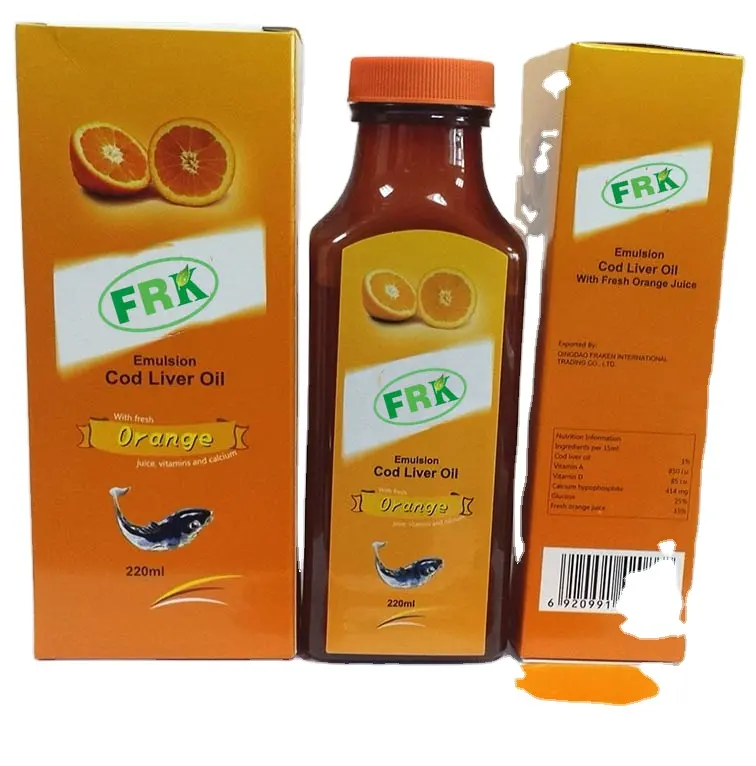 Hochwertige OEM-Lebertran emulsion mit Orangensaft