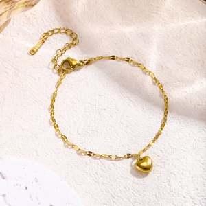 Set di Collana, Orecchini e Bracciale a <span class=keywords><strong>Cuore</strong></span> in <span class=keywords><strong>Acciaio</strong></span> Inossidabile, Elegante e Versatile, Vendita all'Ingrosso - Product Image 3