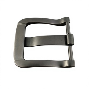 Hebilla de Cinturón de Metal Personalizada de Primera Calidad, Hebilla de Acero Inoxidable con Acabado Negro Mate para Hombres, Cinturones Casuales para Jeans y Accesorios de Vestir Diarios - Product Image 1
