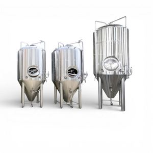 Meilleur Prix Usine 1000L Usine de brassage professionnelle Cuivre rouge Contrôle de température Double paroi Cuve de brassage de bière à vendre - Product Image 3