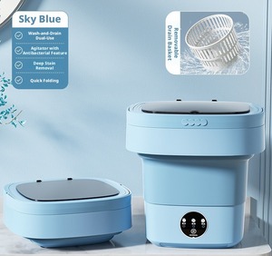 <span class=keywords><strong>Lave</strong></span>-<span class=keywords><strong>linge</strong></span> et sèche-<span class=keywords><strong>linge</strong></span> mini pliable 8L 2 en 1, machine à laver portable de voyage <span class=keywords><strong>avec</strong></span> stérilisation par lumière bleue - Product Image 3