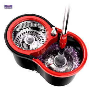 Vente en gros <span class=keywords><strong>Magic</strong></span> Spin 360 vadrouille en microfibre avec vadrouille de nettoyage et vadrouille à tige torsadée en acier inoxydable - Product Image 1