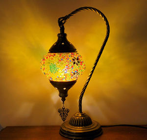 Lampu Kit Mosaik Turki LED Modern Ramah Lingkungan Bentuk Angsa dari Kaca, Buatan Tangan, Sistem Plug-in, Cocok untuk Rumah - Promo Hot Sale - Product Image 6