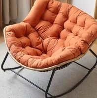 Fauteuil à Bascule de Luxe Confortable et Épais, Design Moderne pour Salon et Chambre, Chaise Longue de Loisir