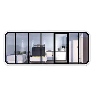 Cabine préfabriquée apple maison conteneur de 20 pieds maison préfabriquée modulaire résistante aux ouragans maison de luxe 2 chambres 1 salle de bain - Product Image 3