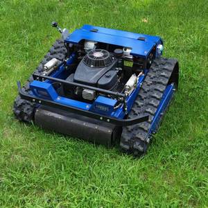 Hot Top tự động thương mại Máy cắt cỏ <span class=keywords><strong>Robot</strong></span> thiết kế đơn giản 4-đột quỵ công nghiệp nhỏ Crawler Điều khiển từ xa trang trại cỏ lưỡi - Product Image 2