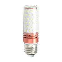 Lampe LED en forme de maïs, douille à vis E27, gradation à trois niveaux, utilisation en jardin, alliage d'aluminium, protection des yeux, sans scintillement, température de couleur 3000K-6500K