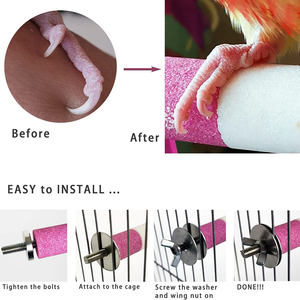 مجثم ومنصة وقوف جديدة لقفص الطيور الأليفة لعام 2022، لعبة مضغ للببغاء والباراكيت لطحن المخالب - Product Image 3