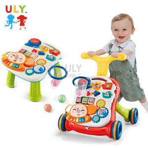 Trotteur multifonctionnel en plastique réglable 5 en 1 avec ensemble de caractéristiques musicales éducatives et intelligentes - Product Image 2