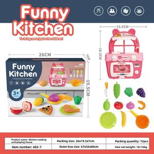 Juego <span class=keywords><strong>de</strong></span> Juguetes <span class=keywords><strong>de</strong></span> Cocina <span class=keywords><strong>de</strong></span> Plástico para Niños MILI, Modelo Nuevo, con Frutas, Verduras y Mesa <span class=keywords><strong>de</strong></span> Comedor - Product Image 6