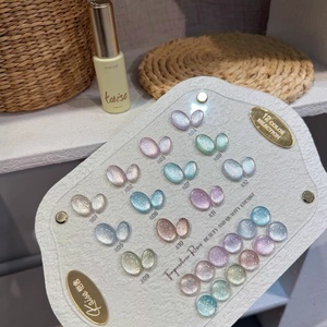 Kit de vernis à <span class=keywords><strong>ongles</strong></span> gel UV LED DIY 12 couleurs, effet œil de chat, jasmin glacé, haute qualité, longue tenue, 15ml - Product Image 1