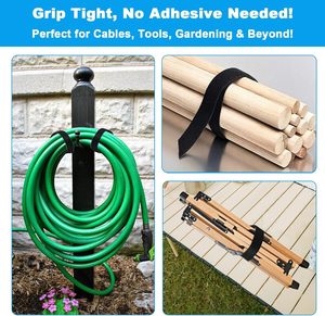 Tùy chỉnh móc và vòng lặp velcroes quan hệ cáp mang nhãn hiệu Logo in dây đai trở lại trở lại velcroes ban nhạc móc và vòng lặp - Product Image 4