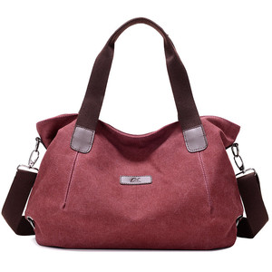 Women <b>Canvas</b> Shoulder Bag Large Capacity Handbag - Product Image 5