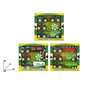 <b>Farm</b> Tractors With Friction 30x31 Cm <b>Farm</b> Toy <b>Set</b> For Kids - Product Image 3