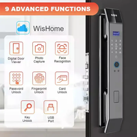 Coffre-fort numérique intelligent à prix compétitif pour la maison, serrure de porte intelligente avec reconnaissance faciale et empreintes digitales, caméra, carte-clé, code, serrure électronique