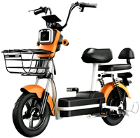 Vélo Électrique Urbain en Métal à Moteur Arrière Brushless 350W 48V, 3 Vitesses, Batterie Plomb-Acide, Vente Directe Usine