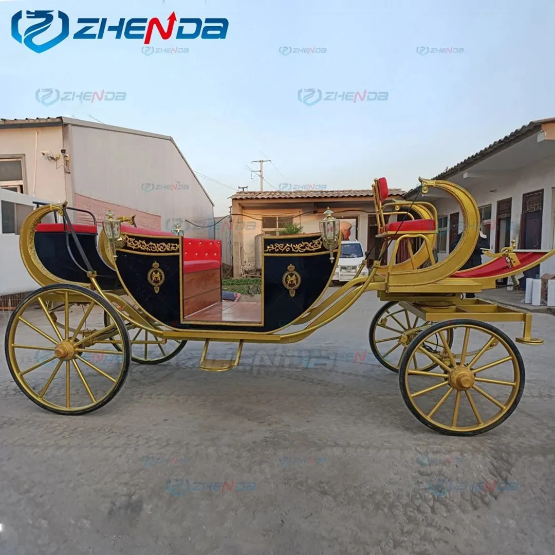 Yeni gelen avrupa kraliyet arabası elektrikli külkedisi vagon at arabası prenses arabası/antika devlet antrenörü