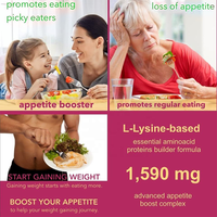 Suppléments de gain de poids rapide OEM Stimulant naturel de l'appétit Produits de soins de santé Gommes de gain de poids