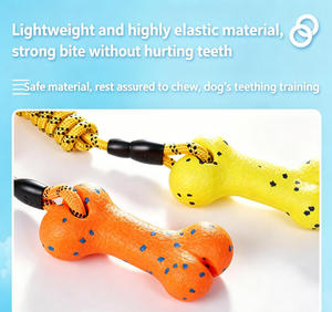 Juguete de Cuerda para Perros con Forma de Hueso, Resistente a Mordidas, Juguete Interactivo de Entrenamiento con Agarre Cómodo, Juguete de Tira y Afloja para Perros - Product Image 4