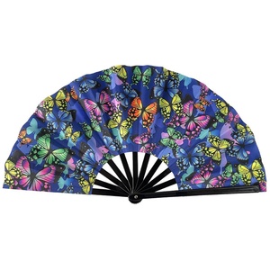 Ventilador Plegable Fluorescente UV Luminoso Personalizable para Fiestas, Discotecas y Bares, Ideal para Kung Fu - Product Image 1