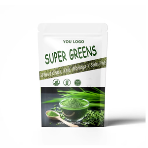 Complément Alimentaire Marque Blanche : Poudre de Super Aliments Verts, Probiotiques, Fibres et Enzymes - Poudre Super Greens - Product Image 1