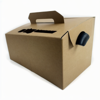 Meilleures ventes en gros Boîte distributrice de café goutte à goutte 1L 2L 3L Contenant pour boissons à emporter Emballage plat