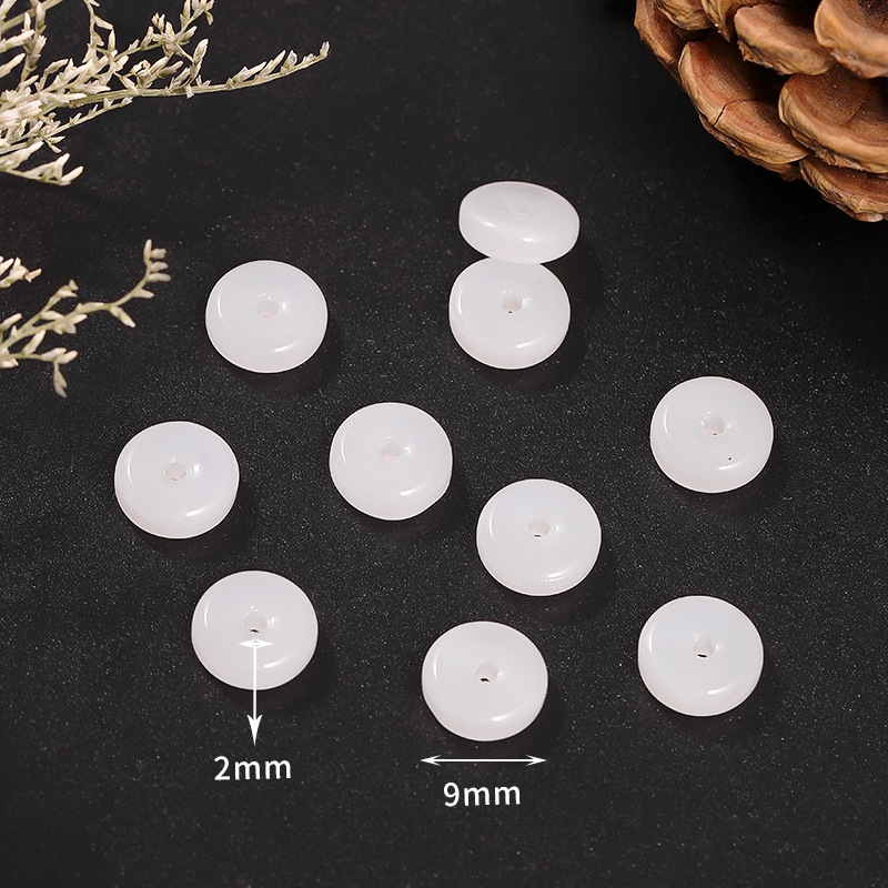 หัวเข็มขัดนิรภัยสีขาว 3 ชิ้น ขนาด 9 มม.