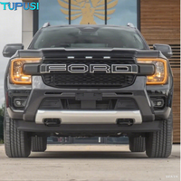 Faro Láser con Luz Diurna Amarilla Ámbar para Ford Ranger Raptor Everest T9 Matrix y Placas LED DRL Ojos de Ángel