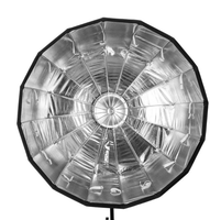 Triopo KL-85cm KL-105cm KL-120cm Diffuseur de beauté pliable rapide avec fixation Bowens argentée pour studio photo