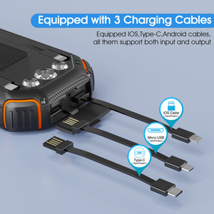 แบตสำรองพลังงานแสงอาทิตย์ไร้สาย 20W ความจุสูง 20000mAh ชาร์จเร็ว กันน้ำ ดีไซน์แม่เหล็ก หน้าจอ LED พกพาสะดวก ช่องเสียบ Micro USB - Product Image 3