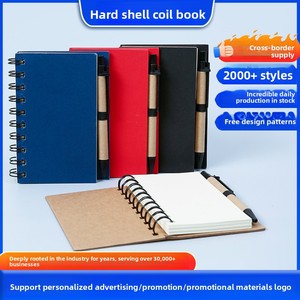 <span class=keywords><strong>Quaderno</strong></span> a Spirale in Carta Kraft con Logo Personalizzato, <span class=keywords><strong>Fogli</strong></span> <span class=keywords><strong>Bianchi</strong></span> e Note Adesive, Stampa Personalizzata - Blocco Note Regalo - Product Image 3
