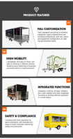 Camion mobile entièrement équipé pour le café froid et le café nitro, remorque de restauration commerciale