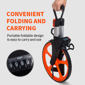 Utilisation de mesure de roue de mesure de distance mécanique pliable dans l'agriculture d'arpentage paysager - Product Image 3