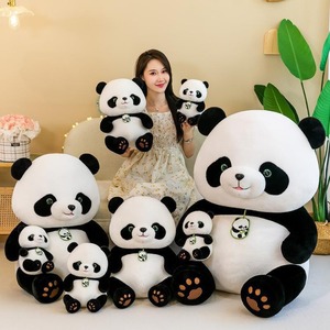 Venta al por mayor supersuave en stock Panda de peluche de animales de peluche de diferentes tamaños lindos animales de peluche Panda de peluche de juguete - Product Image 2