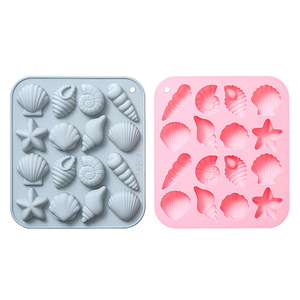 Moldes de Silicona para Pasteles con Diseño de Animales Marinos, Reutilizables, de Grado Alimenticio, Lindos Moldes Magnéticos de Silicona para Chocolate, Dulces y Hielo - Product Image 1